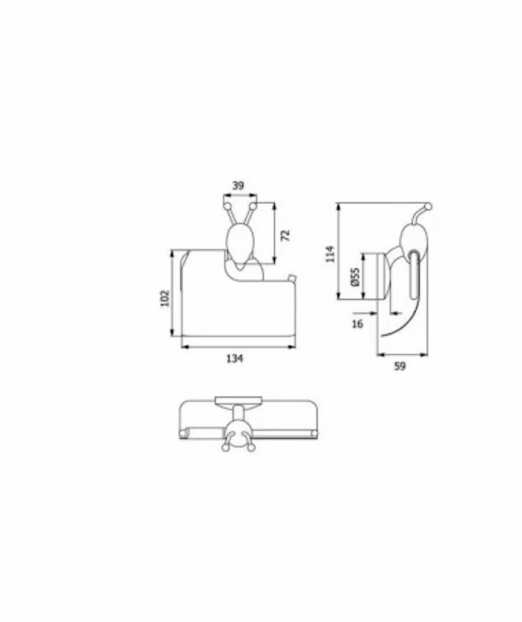 ANT TOILET PAPER HOLDER ANT-422BL